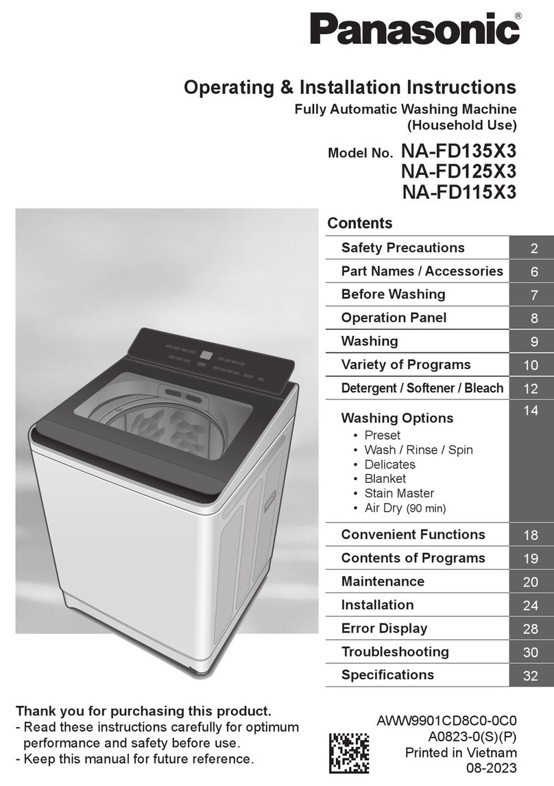 Panasonic NA-FD135X3 Product guide