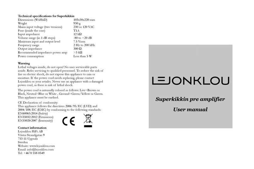Lejonklou Superkikkin User manual