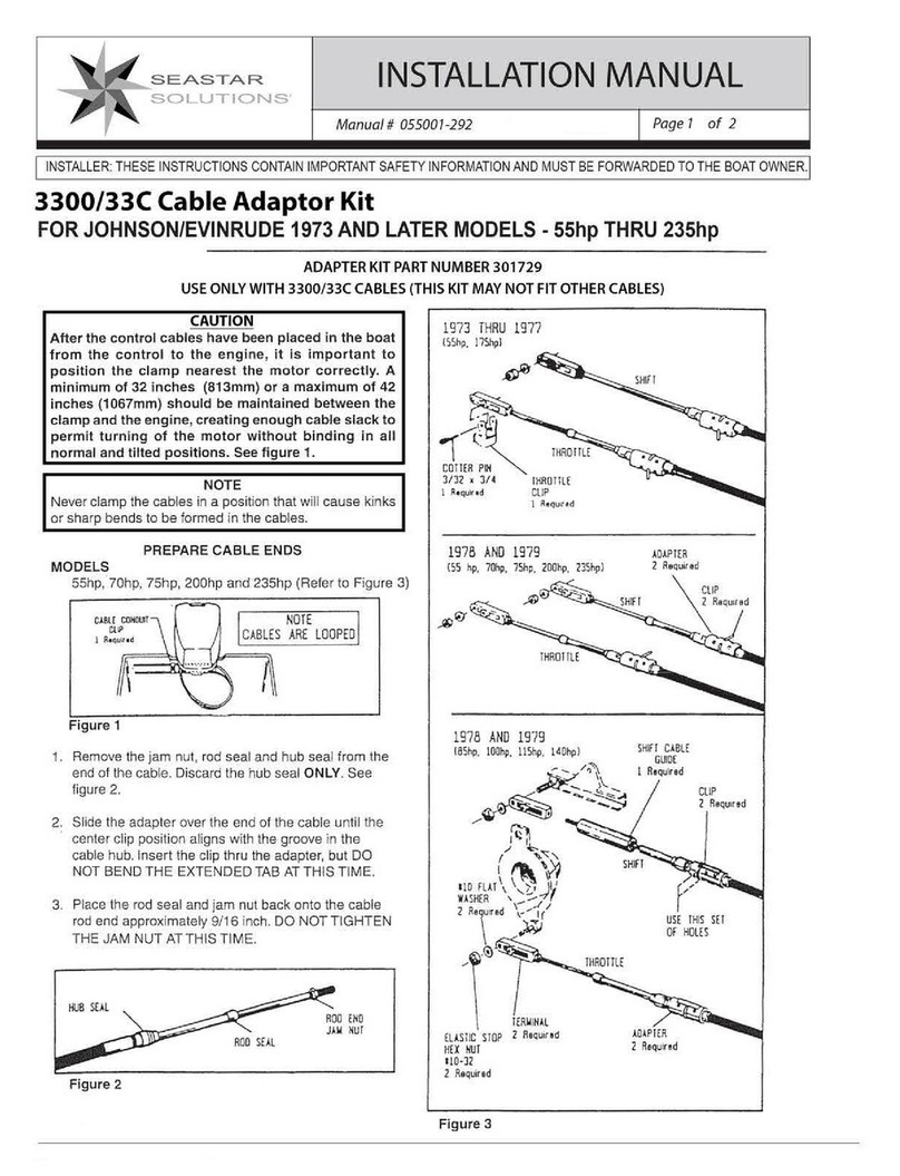 Seastar Solutions 3300/33C installation manual