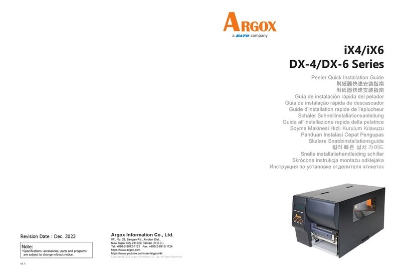 SATO Argox iX4 Series Quick installation guide