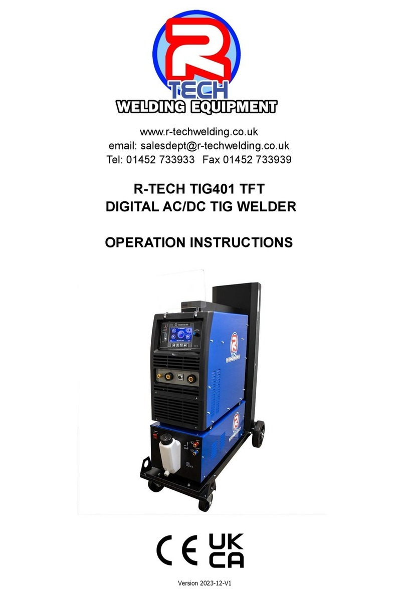 Rtech TIG401 TFT User manual