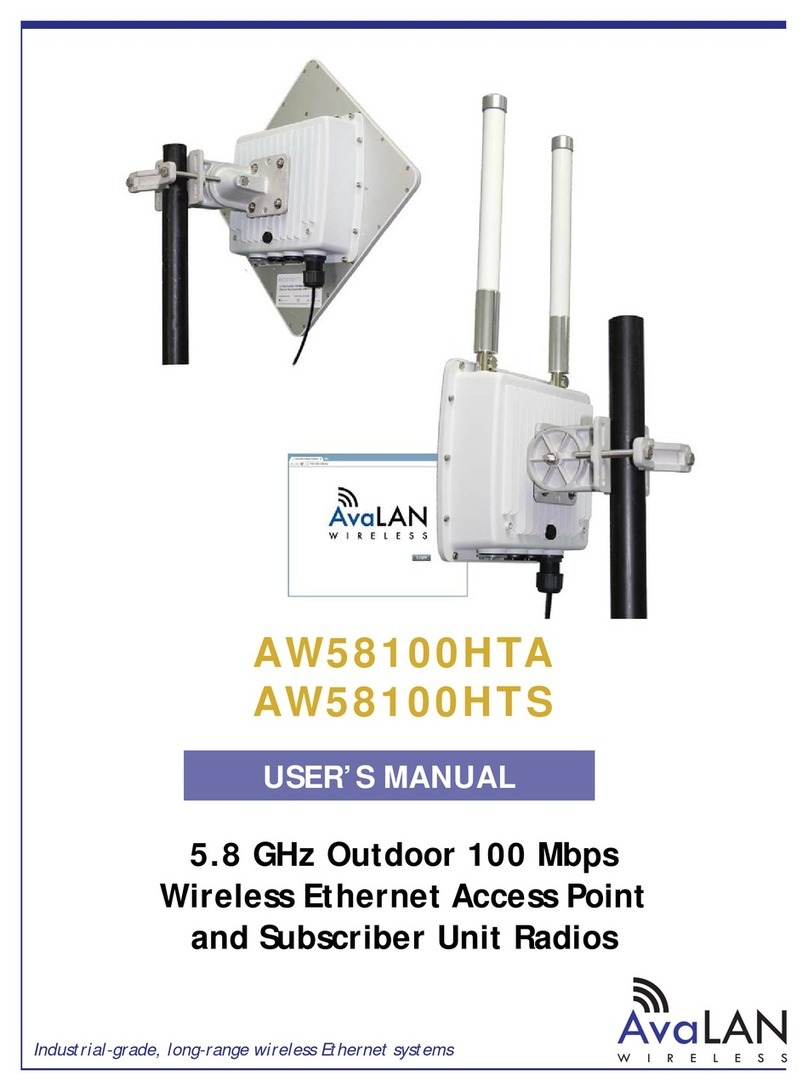 AvaLAN AW58100HTA user manual