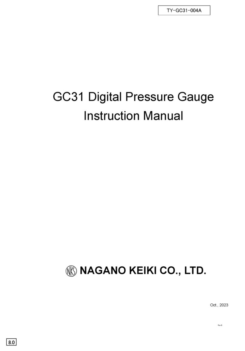 Nagano Keiki GC31 instruction manual