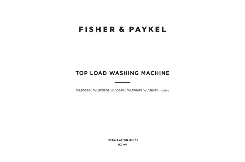 Fisher & Paykel WL8058G1 User manual Fisher & Paykel WL8058G1 User manual