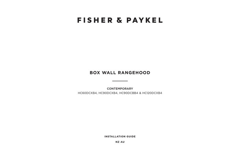 Fisher & Paykel HC60DCXB4 installation guide