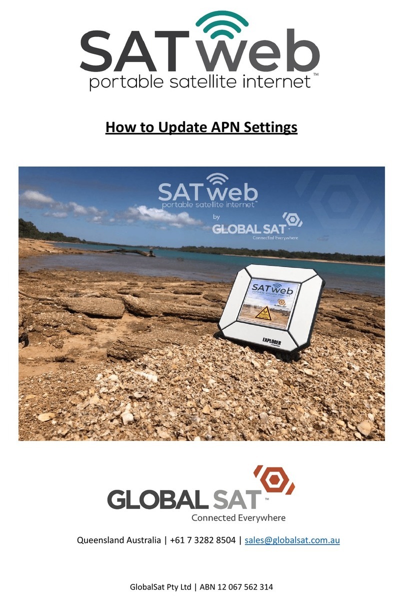 Global Sat SATweb EXPLORER Installation and user guide