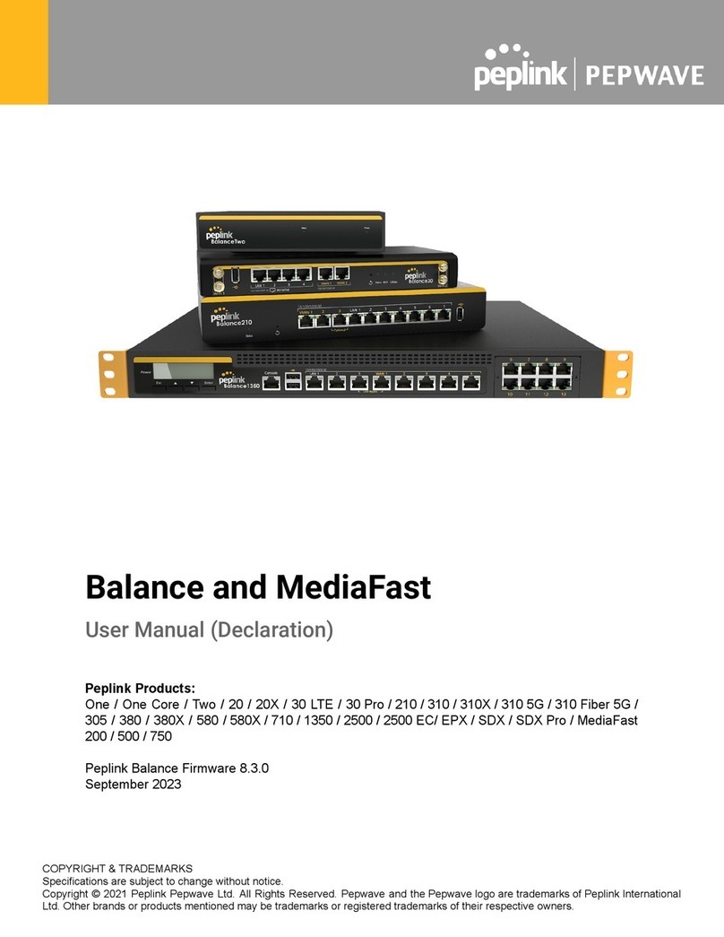 peplink PEPWAVE Balance One user manual