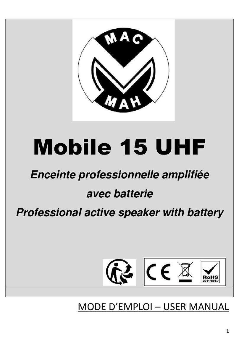 Mac Mah Mobile 15 UHF user manual Mac Mah Mobile 15 UHF user manual