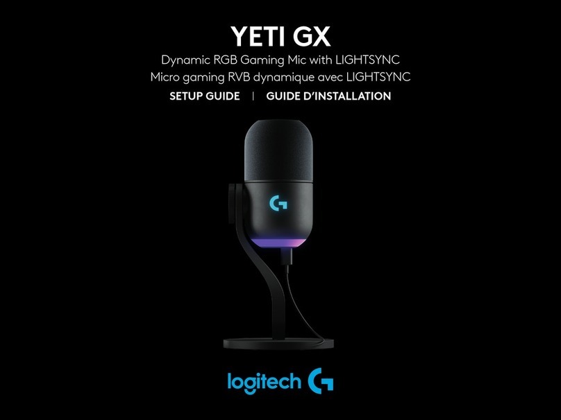 Logitech YETI GX User manual Logitech YETI GX User manual
