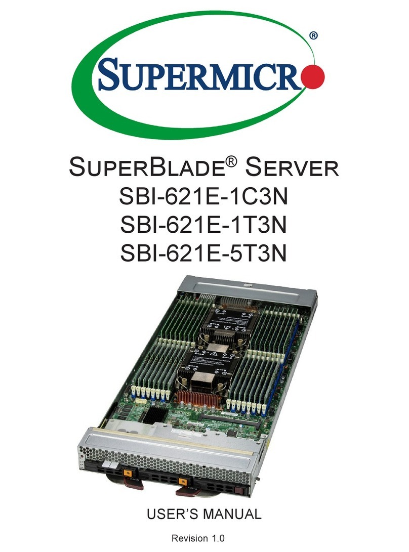 Supermicro SuperBlade SBI-621E-1C3N User manual