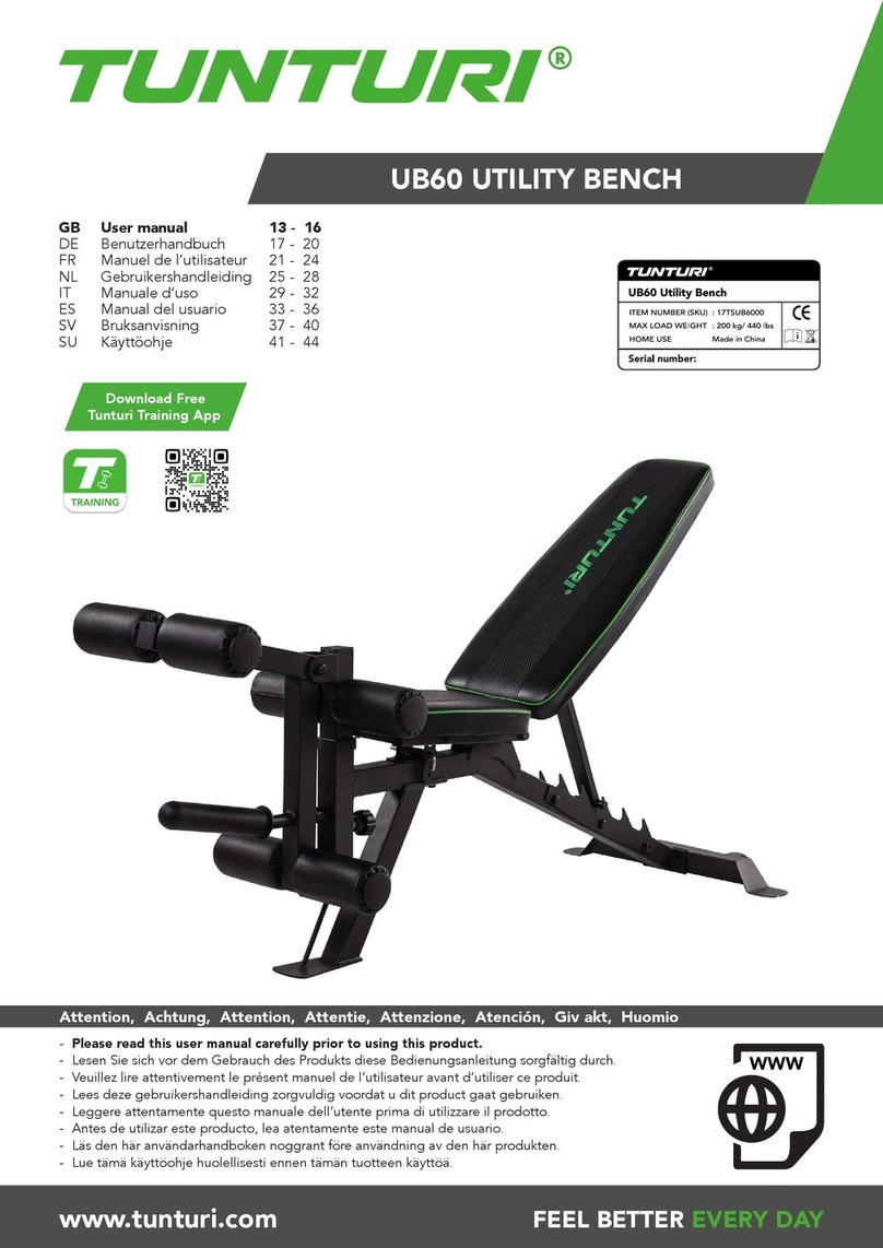 Tunturi Pure UB 6.0 user manual