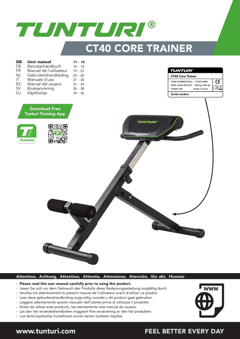 Tunturi CT 40 user manual
