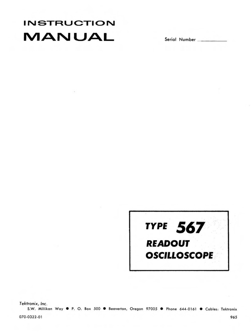 Tektronix 567 User manual Tektronix 567 User manual