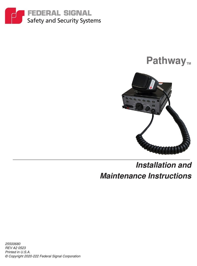 Federal Signal Corporation Pathway User manual
