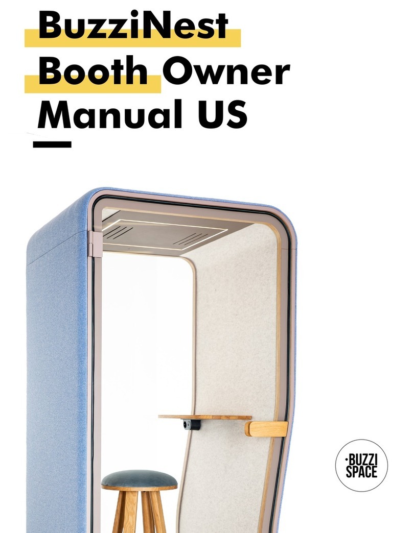 BuzziSpace BuzziNest Booth owner's manual