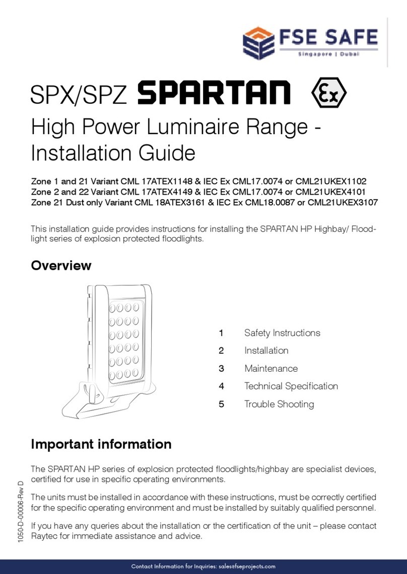 Raytec SPARTAN HP series installation guide