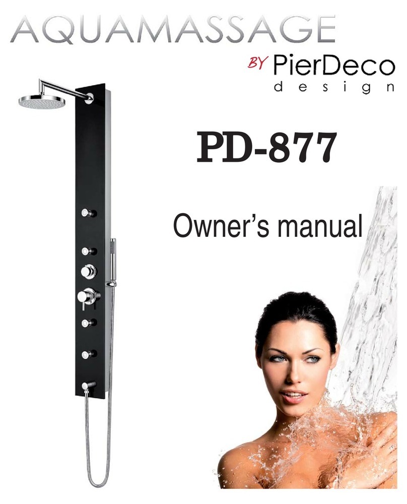 PierDeco AQUAMASSAGE PD-877 User manual