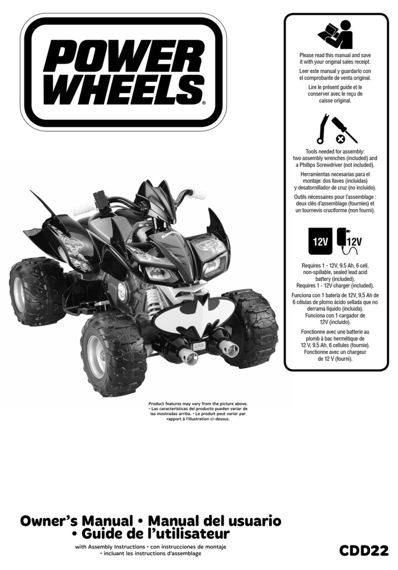 Fisher-Price POWER WHEELS CDD22 User manual