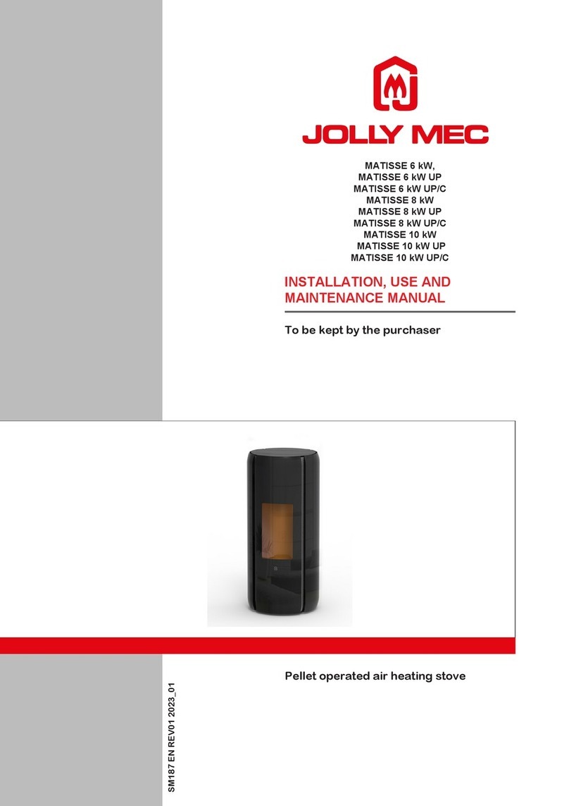 Jolly Mec MATISSE 6 kW Instructions for installation, use and maintenance manual