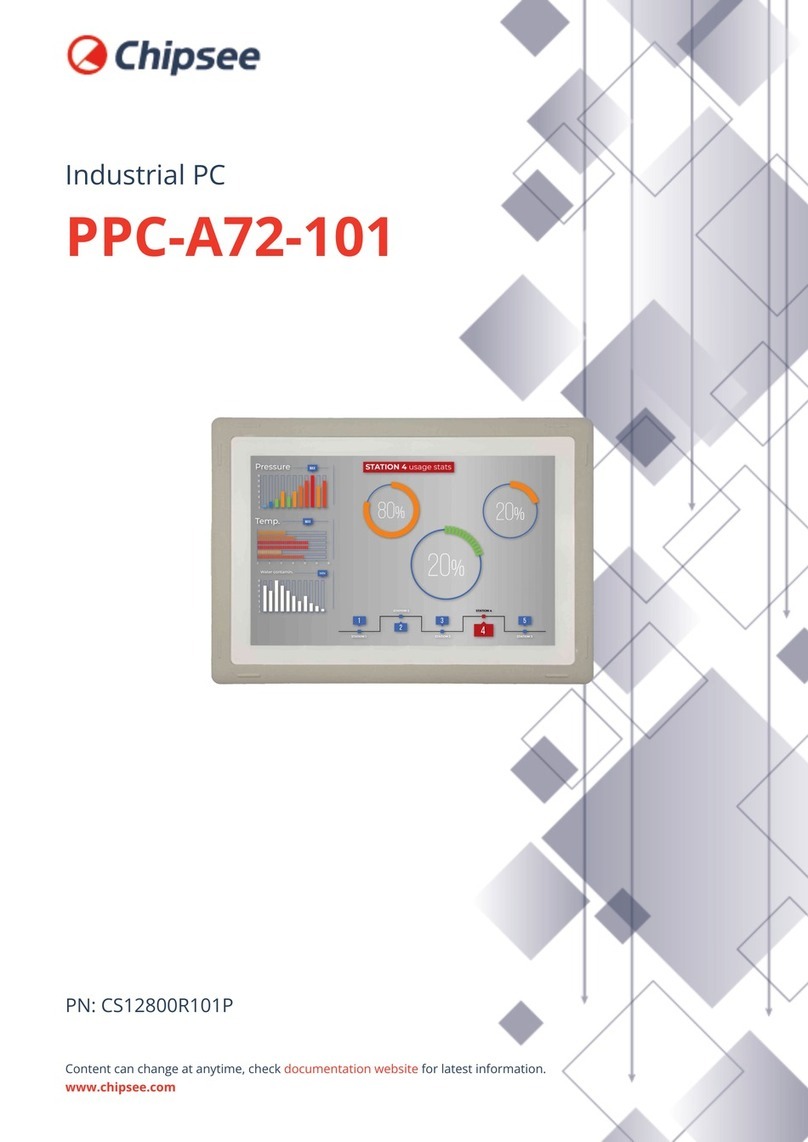 Chipsee PPC-A72-101 User manual