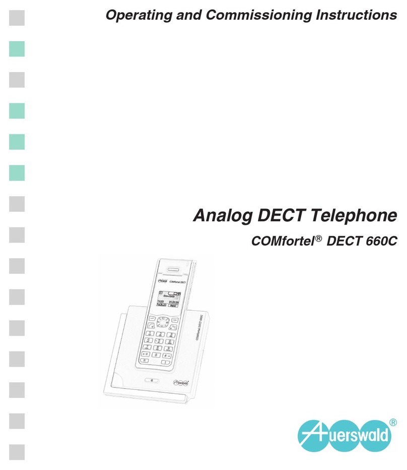 Auerswald COMfortel DECT 660C Installation and operation manual