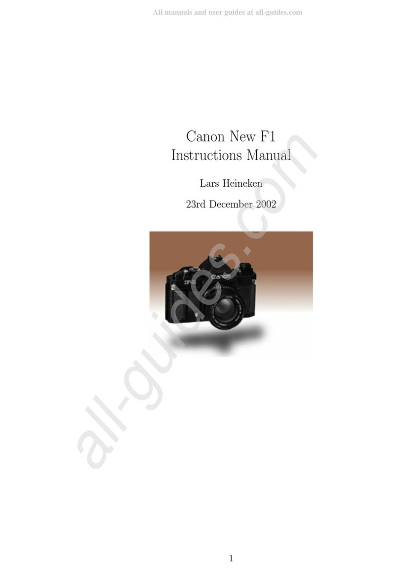 Canon NEW F-1 instruction manual Canon NEW F-1 instruction manual