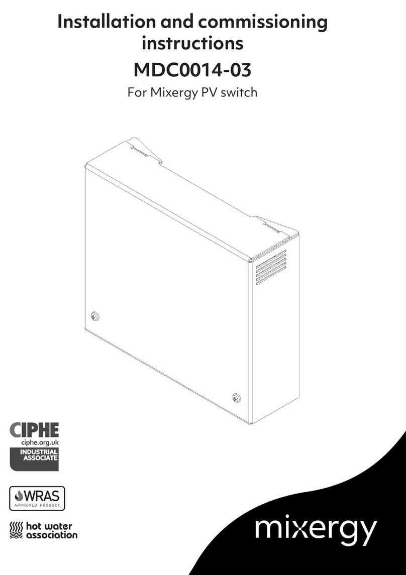 Mixergy MDC0014-03 Installation and operation manual