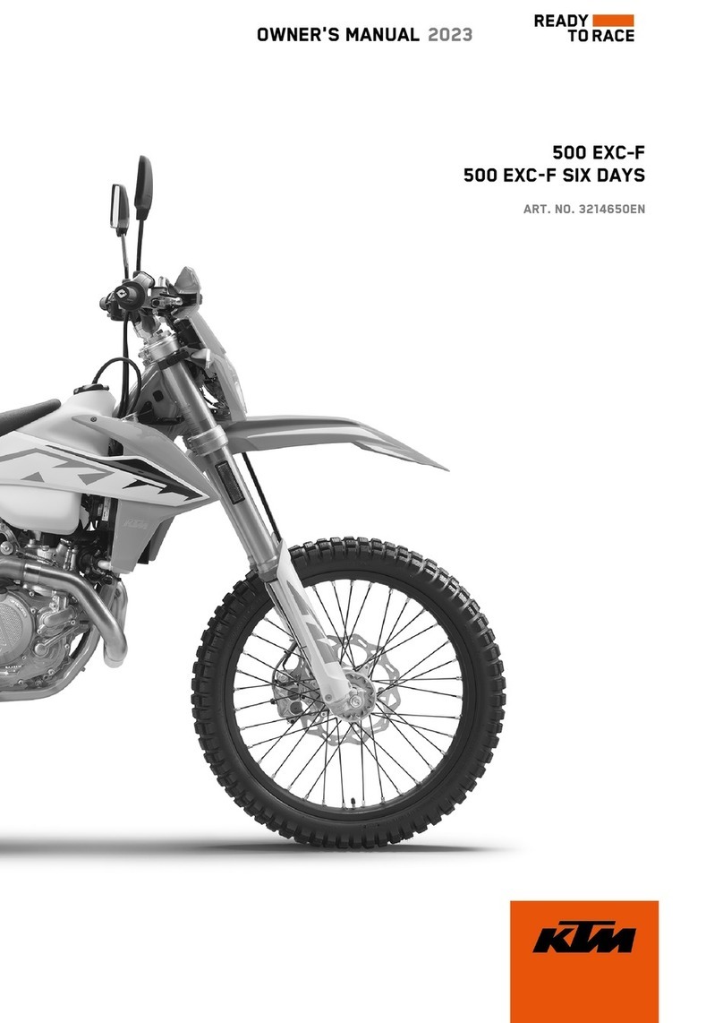 KTM 500 EXC-F 2023 owner's manual