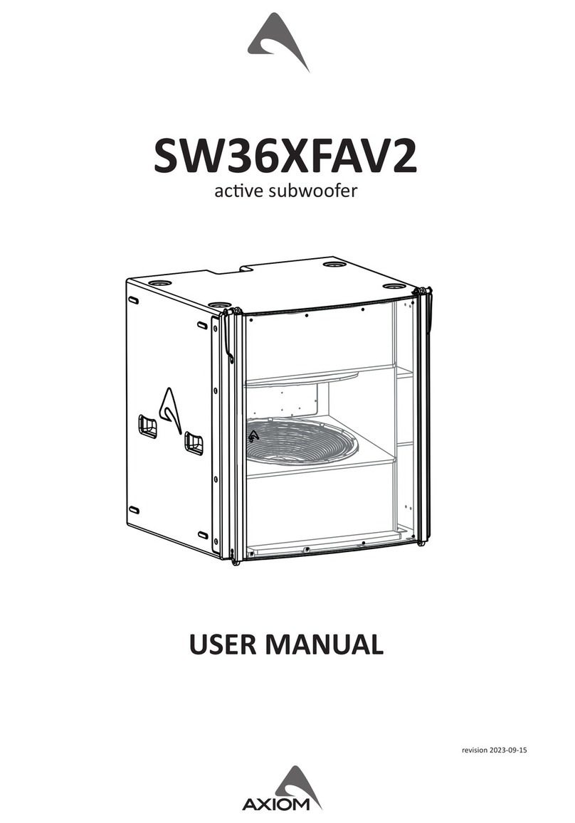 Axiom SW36XFAV2 User manual