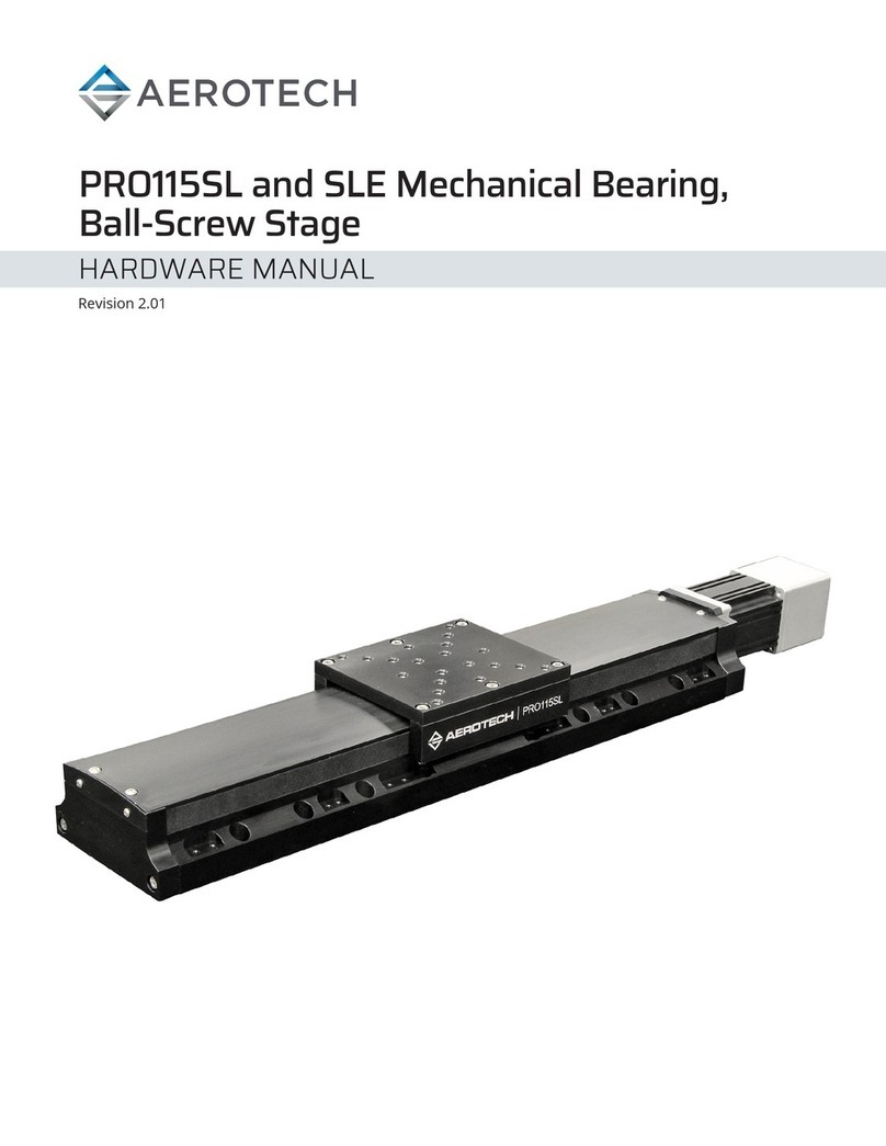 Aerotech PRO115SLE Series User manual Aerotech PRO115SLE Series User manual