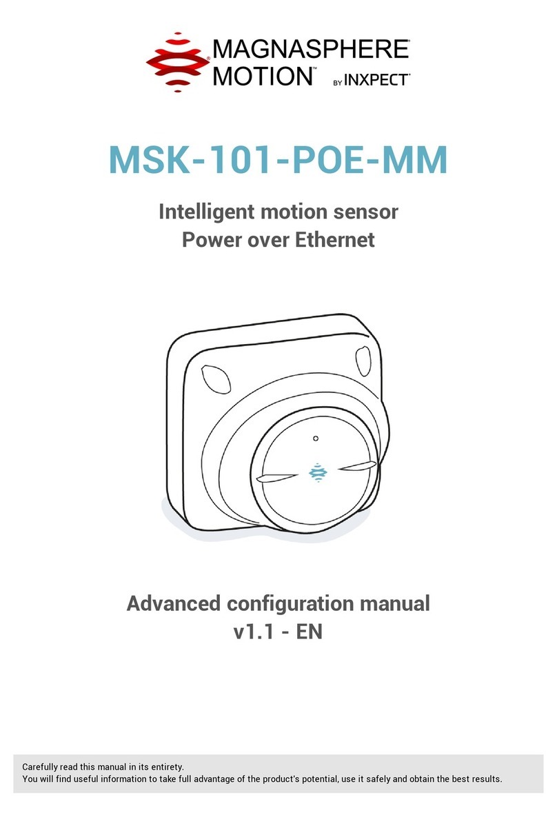Inxpect MAGNASPHERE MOTION MSK-101-POE-MM Instruction sheet