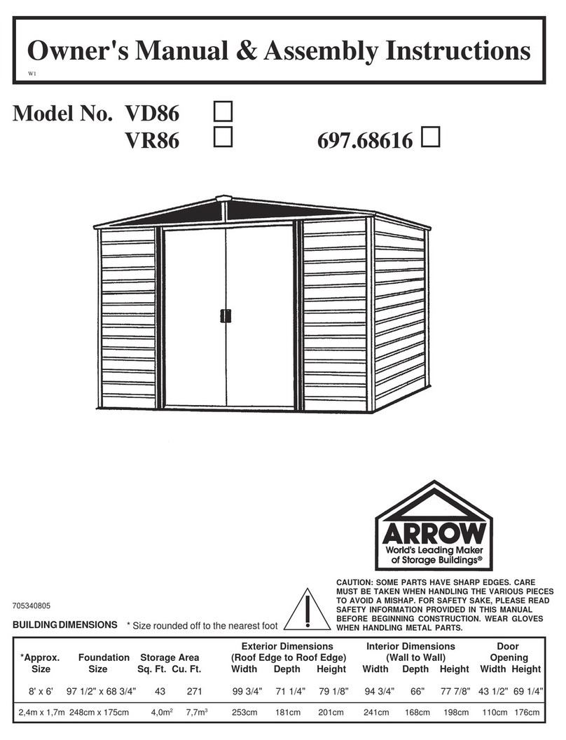 Arrow VD86 Series Use and care manual Arrow VD86 Series Use and care manual