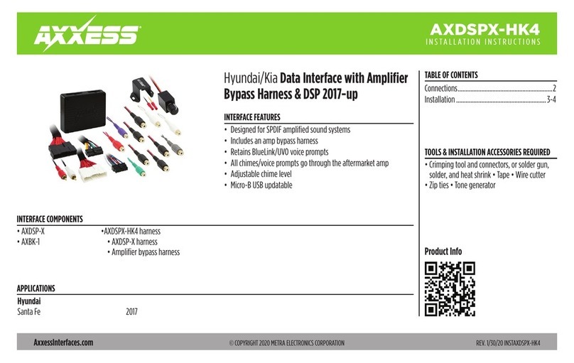 Axxess AXDSPX-HK4 User manual