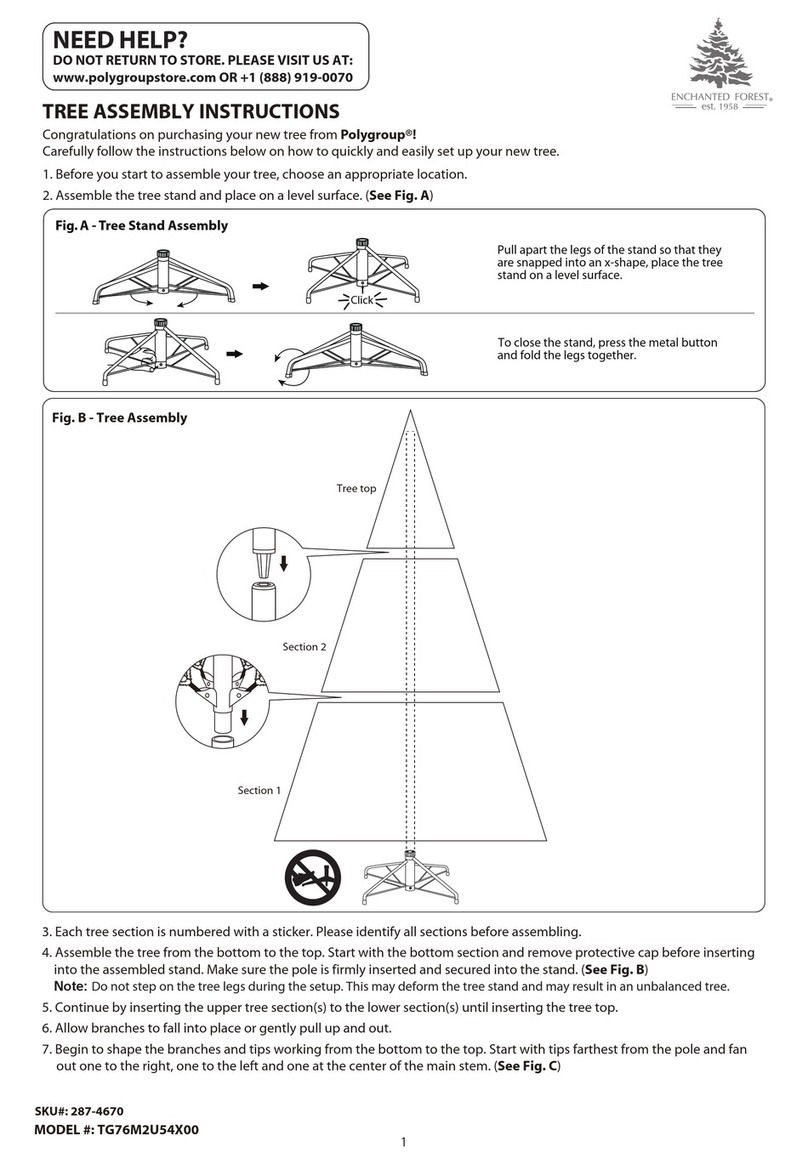 Polygroup ENCHANTED FOREST TG76M2U54X00 User manual