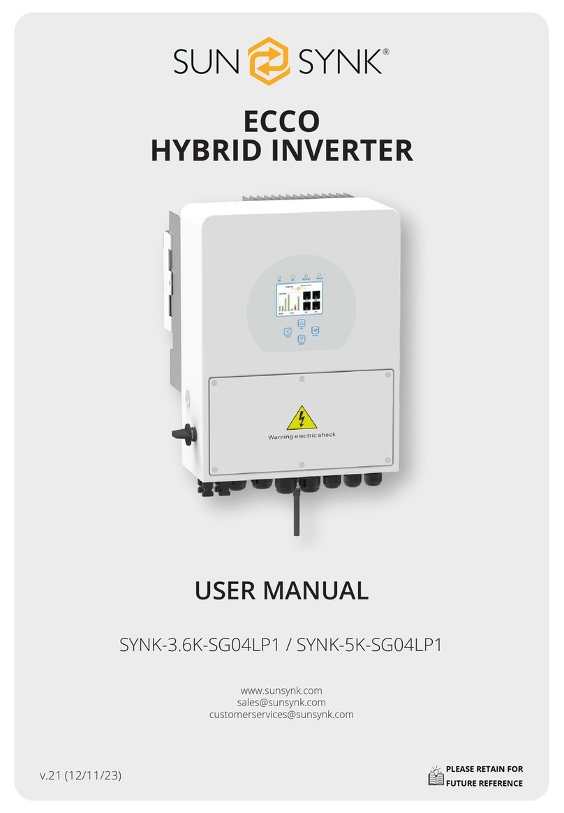 SunSynk SYNK-3.6K-SG04LP1 User manual