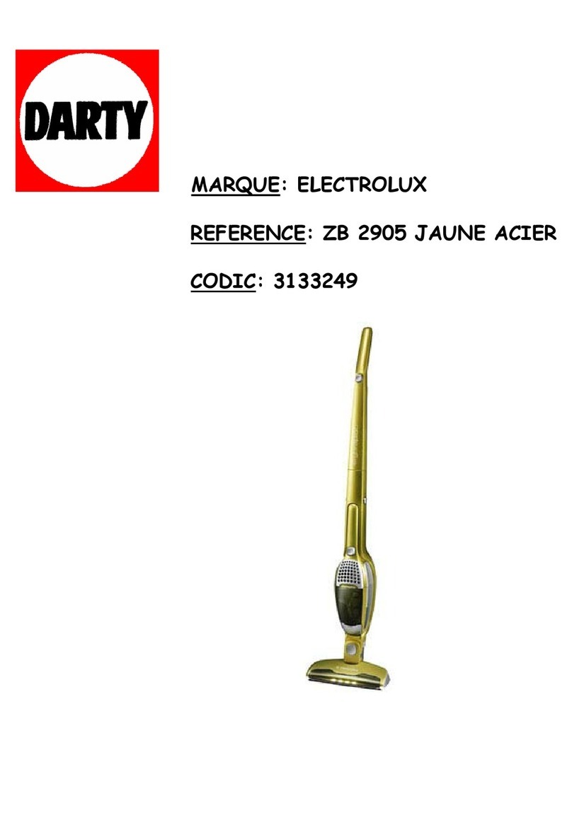Electrolux ergorapido ZB 2905 JAUNE ACIER User manual