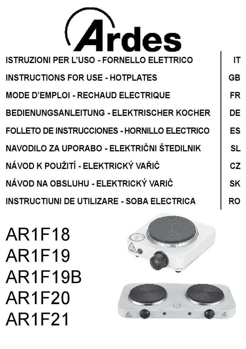 ARDES AR1F19B Instructions for use