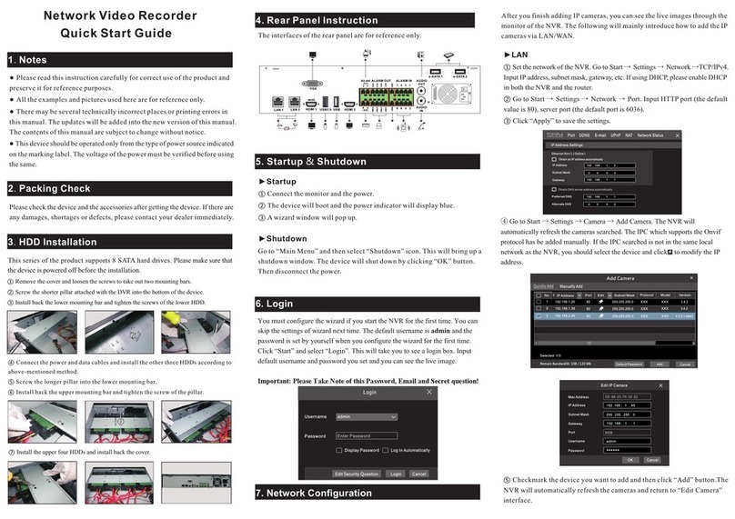 SIBELL NVR-SB64 quick start guide
