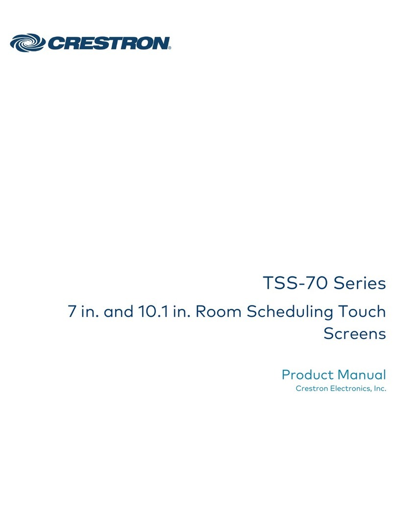 Crestron Electronics TSS-70 Series User manual