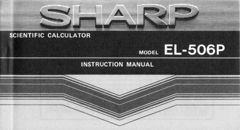 Sharp EL-506P User manual