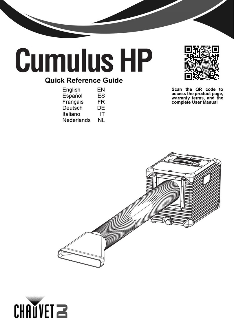 Chauvet DJ Cumulus HP Quick reference guide