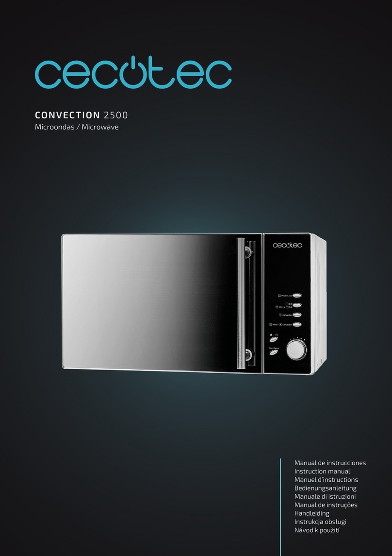 cecotec CONVECTION 2500 instruction manual