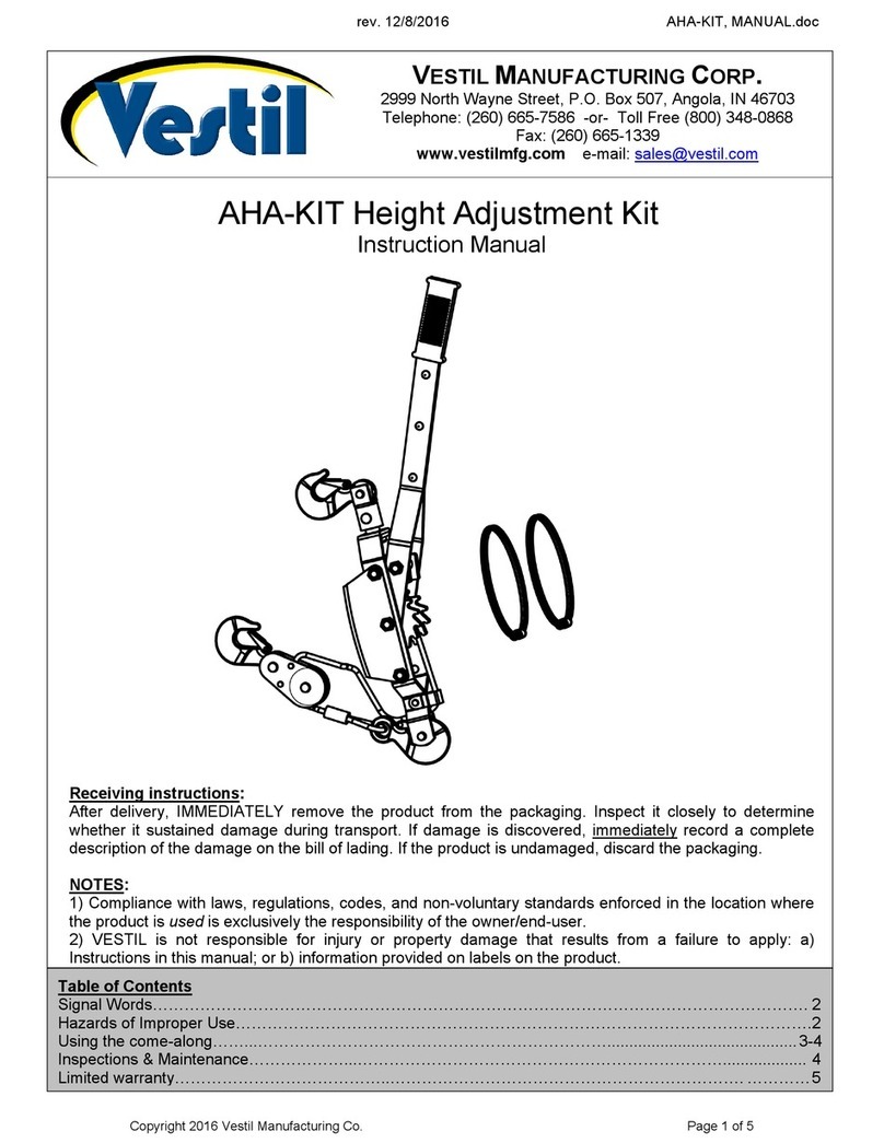 Vestil AHA-KIT User manual