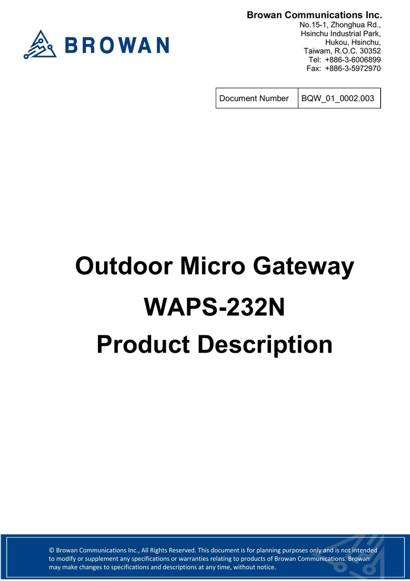 Browan WAPS-232N LW manual