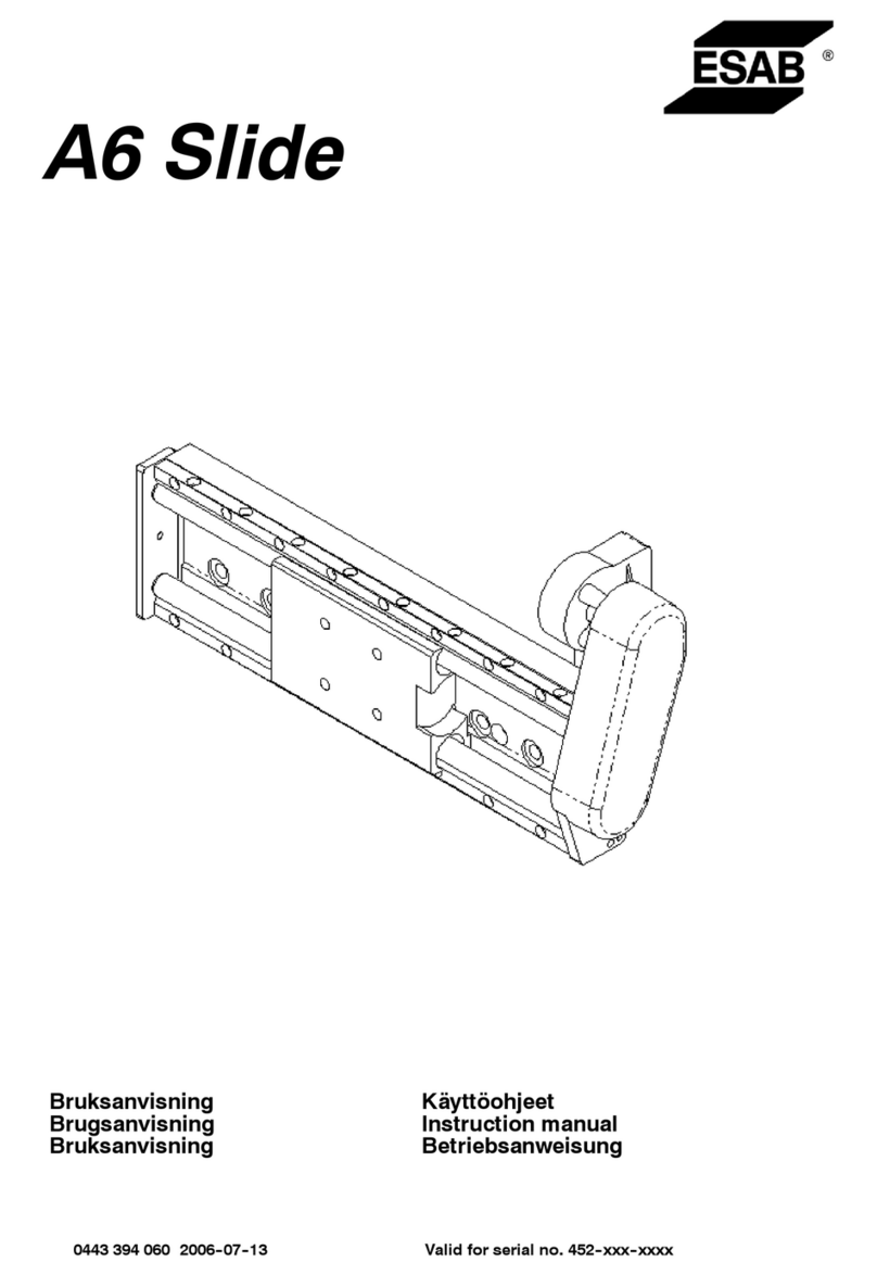 ESAB A6 Slide manual
