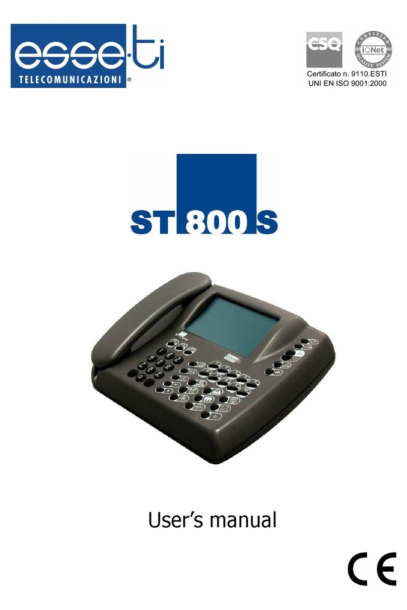 Esse-ti ST 800 S user manual