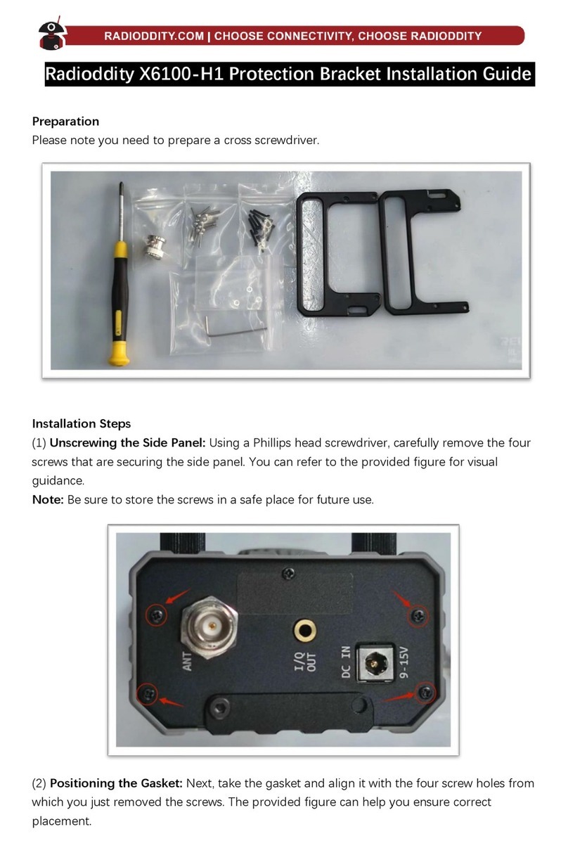 Radioddity X6100-H1 installation guide