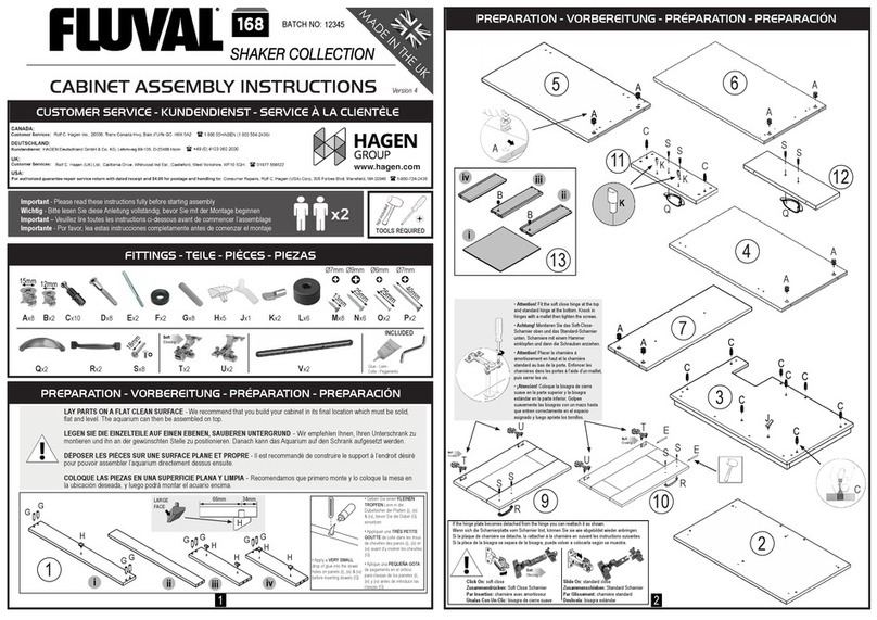 Hagen Fluval Shaker 18390 Assembly instructions