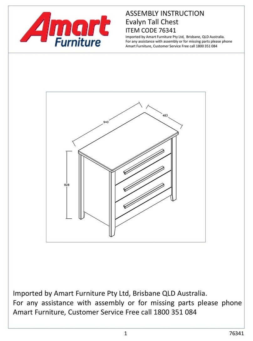 Amart Furniture Evalyn 76341 Assembly instruction Amart Furniture Evalyn 76341 Assembly instruction