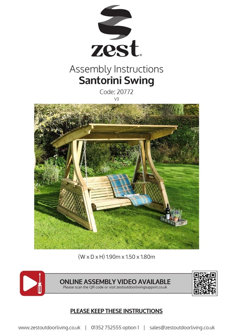 Zest Santorini Swing Assembly instructions